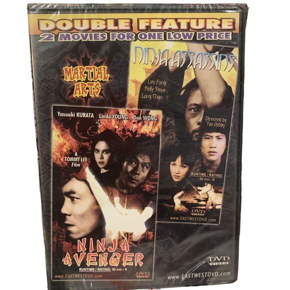 Martial Arts Double Feature DVD Ninja Avenger / Ninja Assassins Movie Set - Picture 4 of 4